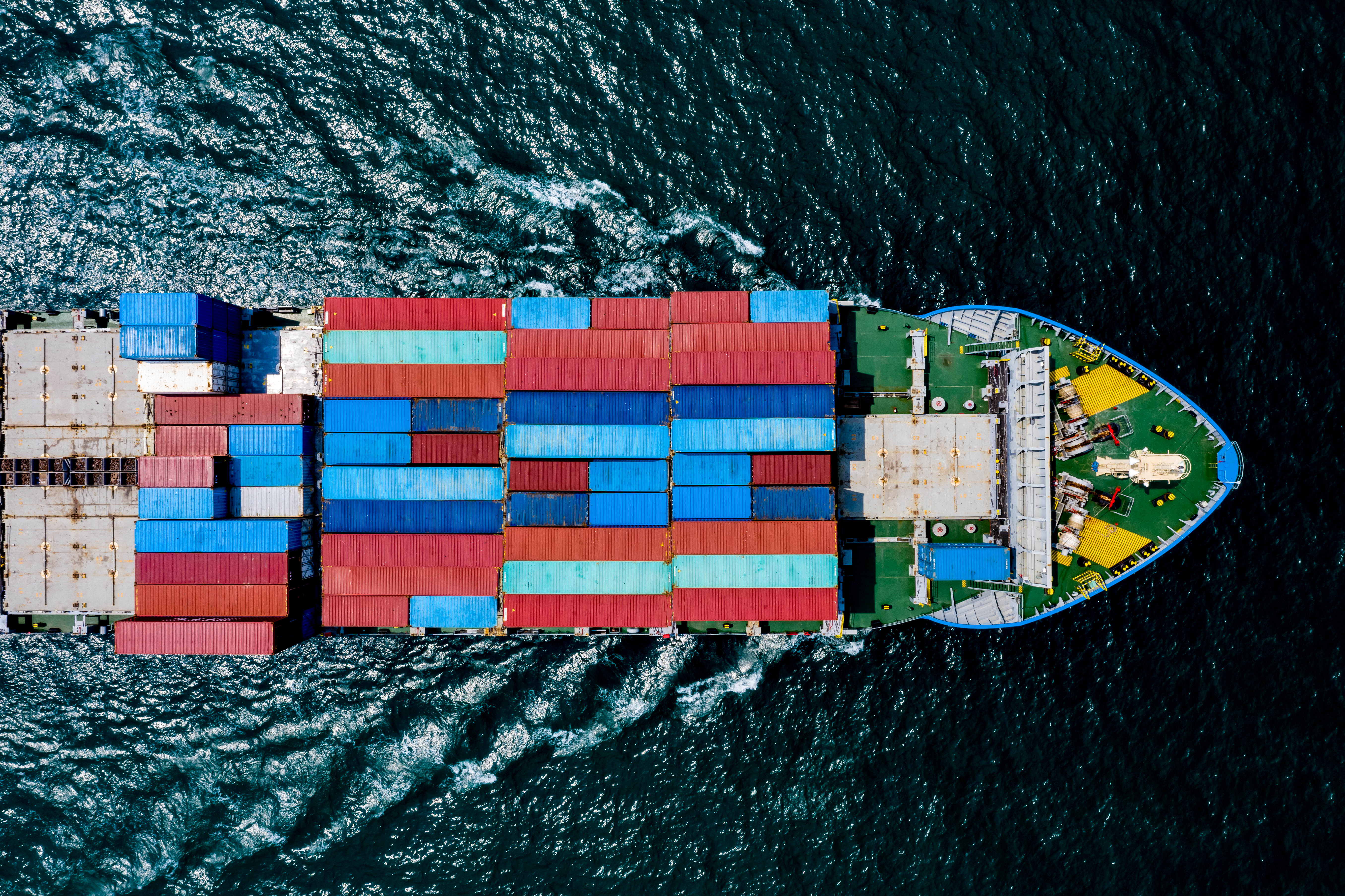 business services and industry shipping cargo containers transportation import export international oceans fright aerial top view on background black sea